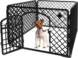 Enclos en plastique pour animaux domestiques 90 × 90 × 60 cm