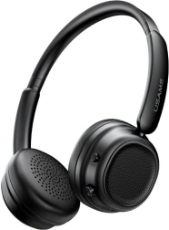 Casque sans fil USAMS SR01 sur l’oreille avec ANC et Bluetooth 5.3 – noir