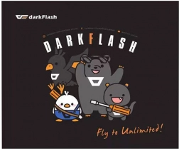 Tapis de souris gaming Darkflash noir 30 × 25 cm