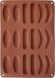 Moule en silicone pour biscuits et pralines, marron 33 × 24,5 × 1 cm