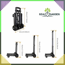 Chariot de transport pliable avec poignée télescopique 40 kg