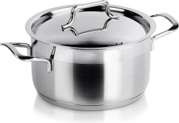casserole en acier inoxydable avec couvercle Anett 18 cm, 2,3 l