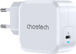 Chargeur USB‑C 45 W avec Power Delivery – Choetech (blanc)