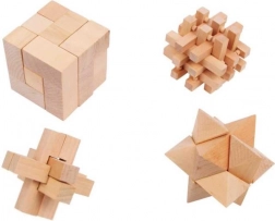 Casse-têtes en bois – Set de 4 pièces