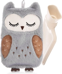 Bouillotte avec housse en peluche amovible HIBOU 600 ml