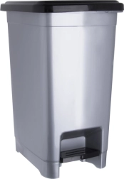 Poubelle étroite en plastique avec pédale 10 l Orion