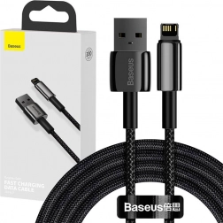 Baseus Tungsten Gold câble USB – Lightning 2,4 A 2 m – noir