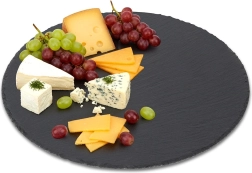 Planche de service ronde en ardoise 30 cm