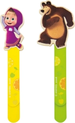 Marque-page en bois Macha et l’Ours Bino