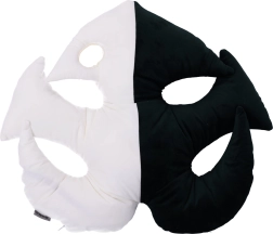 Coussin décoratif en peluche en forme de feuille – Type 2