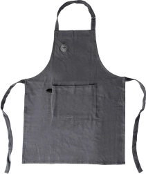 Tablier de cuisine en coton avec liens réglables et poche