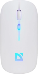 Souris sans fil silencieuse DEFENDER touch, Bluetooth + 2,4 GHz, RGB, blanche