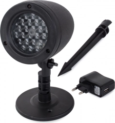 Projecteur LED de Noël – projecteur extérieur étanche avec étoiles