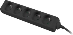 Multiprise pour onduleur (UPS) 1 m noire 5XPL