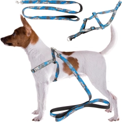 Harnais réglable avec laisse pour chiens et chats – ensemble confortable