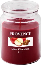 Bougie parfumée en verre pomme et cannelle PROVENCE 95 heures
