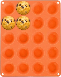 Moule en silicone pour mini muffins 20 pièces ORION