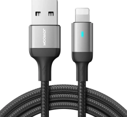 Joyroom câble USB‑A vers Lightning 3 m, 2,4 A (noir)