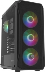 boîtier PC FURY Shobo SH4F RGB midi tour avec verre trempé, noir