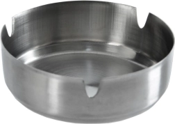 Cendrier rond en acier inoxydable de 10 cm