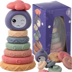 Cubes et disques sensoriels souples pour bébés Montessori – 8 pièces