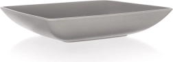 Assiette carrée profonde 17,5 × 17,5 cm en plastique LATTE CULINARIA