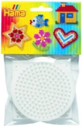 Plaques pour perles à repasser Hama MIDI – cercle, carré et hexagone, 3 pcs