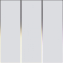 Interrupteur tactile intelligent Zigbee AVATTO à trois circuits TUYA blanc