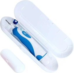 Étui de voyage pour brosse à dents électrique blanc