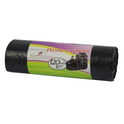 Sacs-poubelle noirs extra résistants de 120 l, 10 pièces