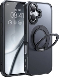 McDodo étui MagSafe avec support pour iPhone 16 noir