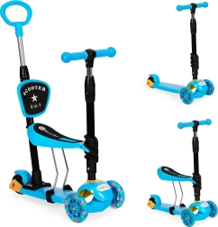 Trottinette pour enfants 3-en-1 avec roues LED - bleue ECO Toys