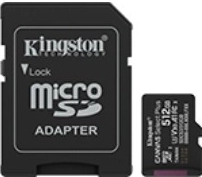 Carte mémoire microSD 512 Go Canvas Select+ avec adaptateur