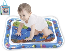 Tapis d’eau gonflable avec animaux marins 65 × 48 cm avec pompe