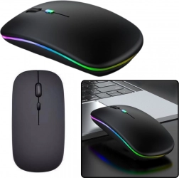 Souris ergonomique sans fil noire