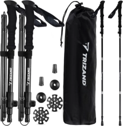Bâtons de trekking pliables avec accessoires Trizand