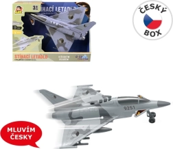 Avion de chasse à inertie avec lumière et son