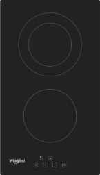 Table de cuisson en vitrocéramique avec 2 zones