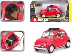Bburago Fiat 500L 1:24 modèle métallique rouge