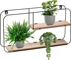 Étagère murale en métal 52 × 10,5 × 29 cm