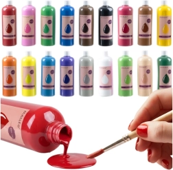 Peintures gouache MAALEO – set 18×500 ml