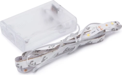 Ruban LED à lumière blanche chaude de 1 m à piles AA