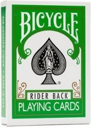 BICYCLE green deck – cartes à jouer vertes, format poker