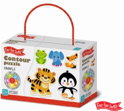 Far Far Land Puzzle animaux silhouettes