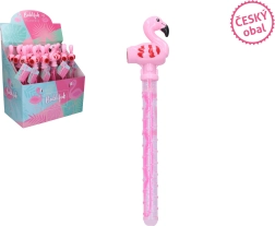 Flamant rose bulles avec sifflet