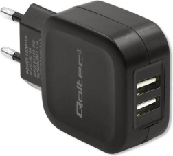 Chargeur secteur Qoltec 17W 2xUSB