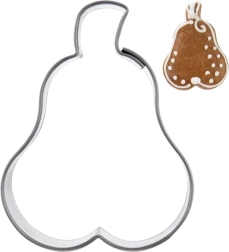 Emporte-pièce en inox poire 4,5 cm