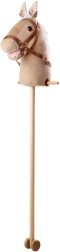 Cheval à bâton en velours côtelé Bigjigs Toys