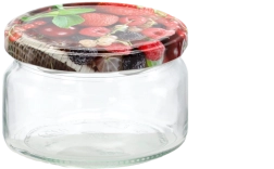 Bocal de 250 ml avec couvercle à vis fi 82 - 1 pièce