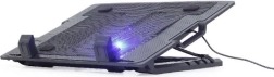Support de refroidissement pour ordinateurs portables jusqu’à 17″ avec ventilateur et rétroéclairage LED